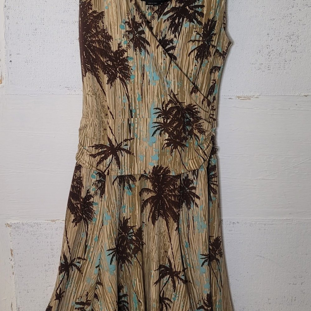 Vintage BCBGMaxAzria Dress - Tropical Palms